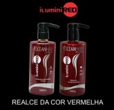 Kit Intensificador Da Cor Vermelha Dos Fios Oceanhair
